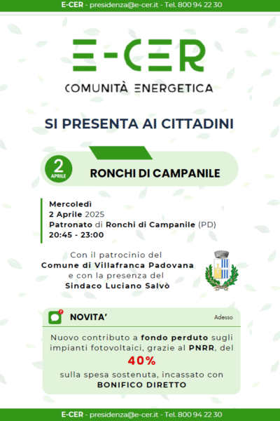 e-cer - Straordinaria Presentazione di E-Cer a Ronchi di Campanile del 02 Aprile 2025: un successo! - 3