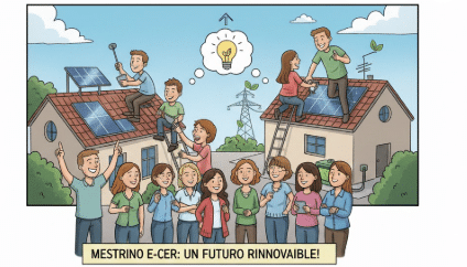 Ci Sono Un Gruppo Di Persone Che Producono Energia Per La Comunità Tramite Pannelli Fotovoltaici Sui Propri Tetti