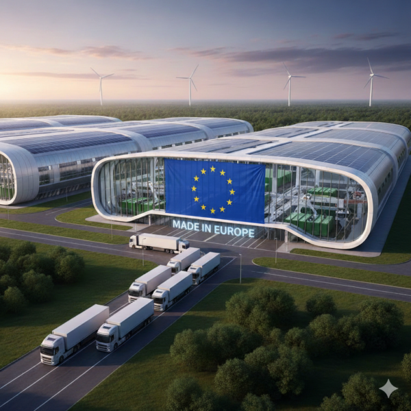 Infografica sull'Industrial Accelerator Act e la produzione di batterie Made in Europe