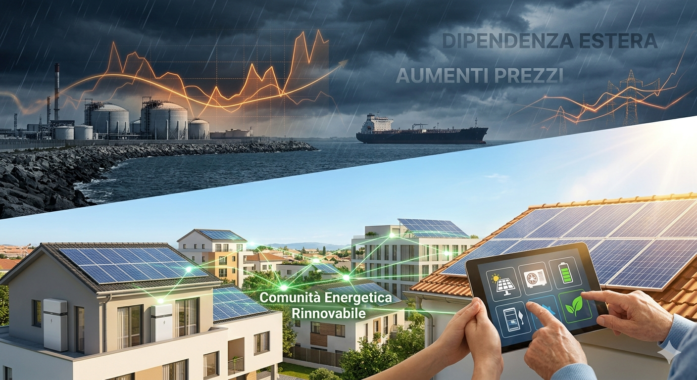 Homepage - 159 Infografica Sulla Crisi Energetica 2026 In Italia E Soluzioni Tramite Comunità Energetiche Rinnovabili E Fotovoltaico