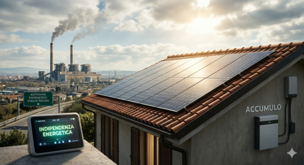 Impatto della crisi energetica 2026 in Italia e soluzioni con fotovoltaico e accumulo.
