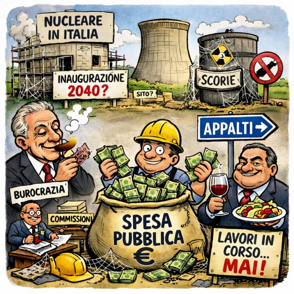 Homepage - 158 Il Paradosso Del Nucleare In Italia: Tra Fiumi Di Spesa Pubblica Immediata Per Burocrazia E Scadenze Infrastrutturali Destinate A Rimanere Sulla Carta.