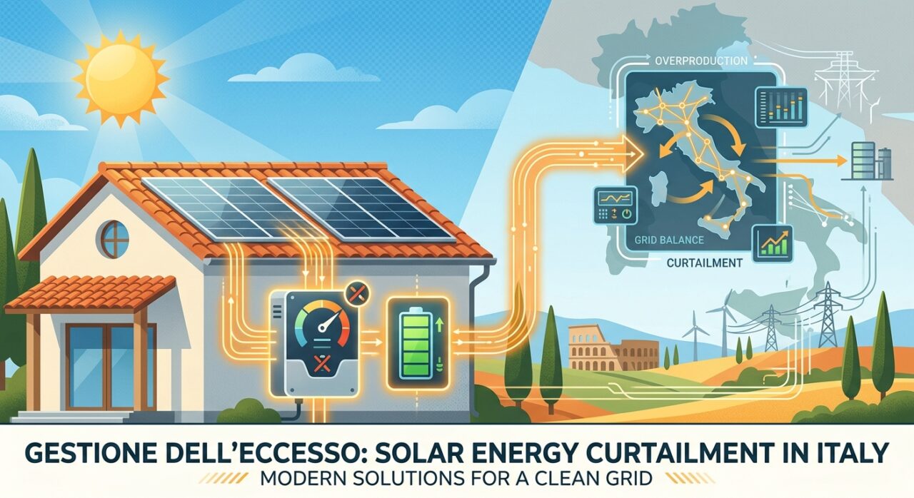 Curtailment Fotovoltaico, Pannelli Solari Su Tetto Con Energia Sprecata