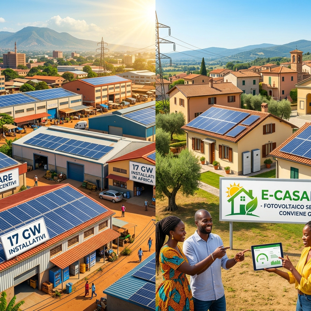 Fotovoltaico Senza Incentivi Su Tetto In Italia In Confronto Con L'Africa