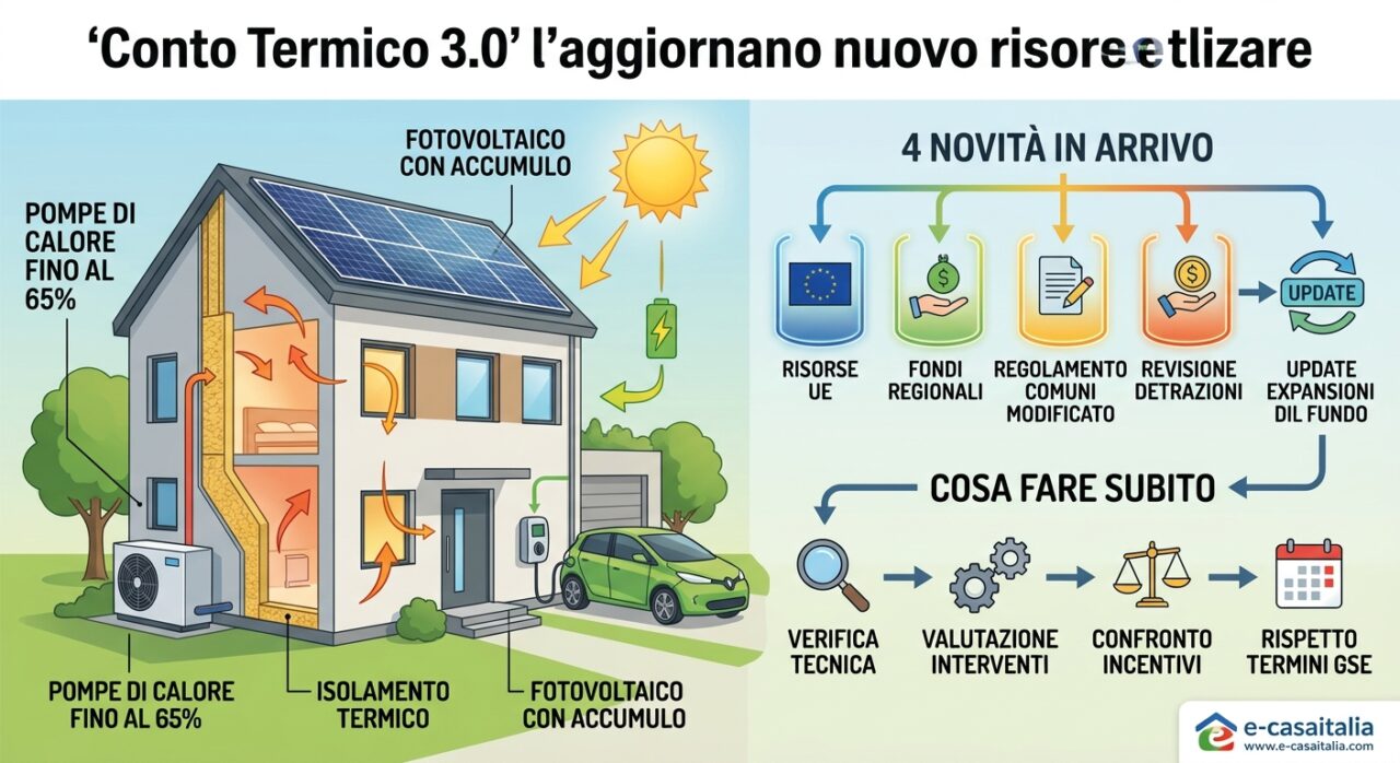 Conto Termico 3.0 – Pompa Di Calore Installata Da E-Casaitalia