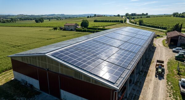 Bando Agrisolare 2026: impianto fotovoltaico sul tetto di un’azienda agricola