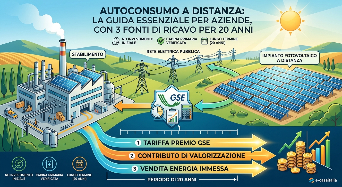 Autoconsumo A Distanza: Impianto Fotovoltaico A Terra Che Alimenta Uno Stabilimento Aziendale